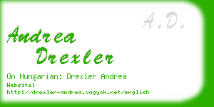 andrea drexler business card